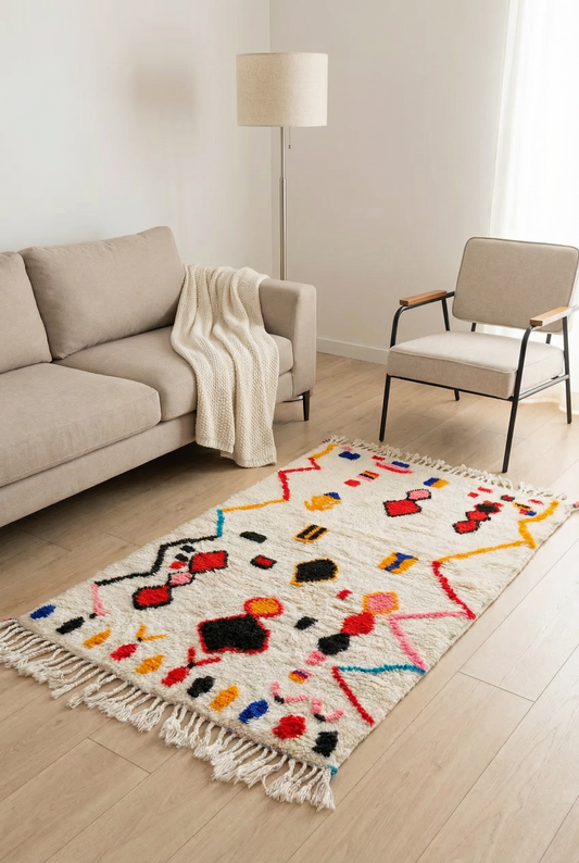 Colorful Berber rug 101 x 172 cm - No. 2429
