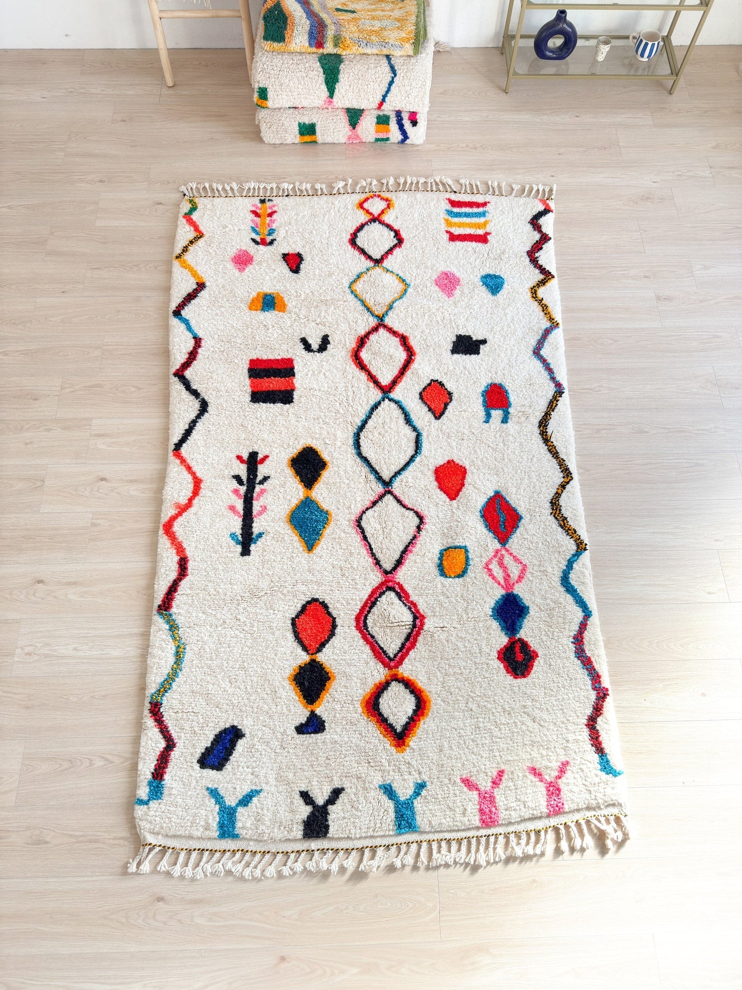 Colorful Berber rug 154 x 274 cm - No. 2420