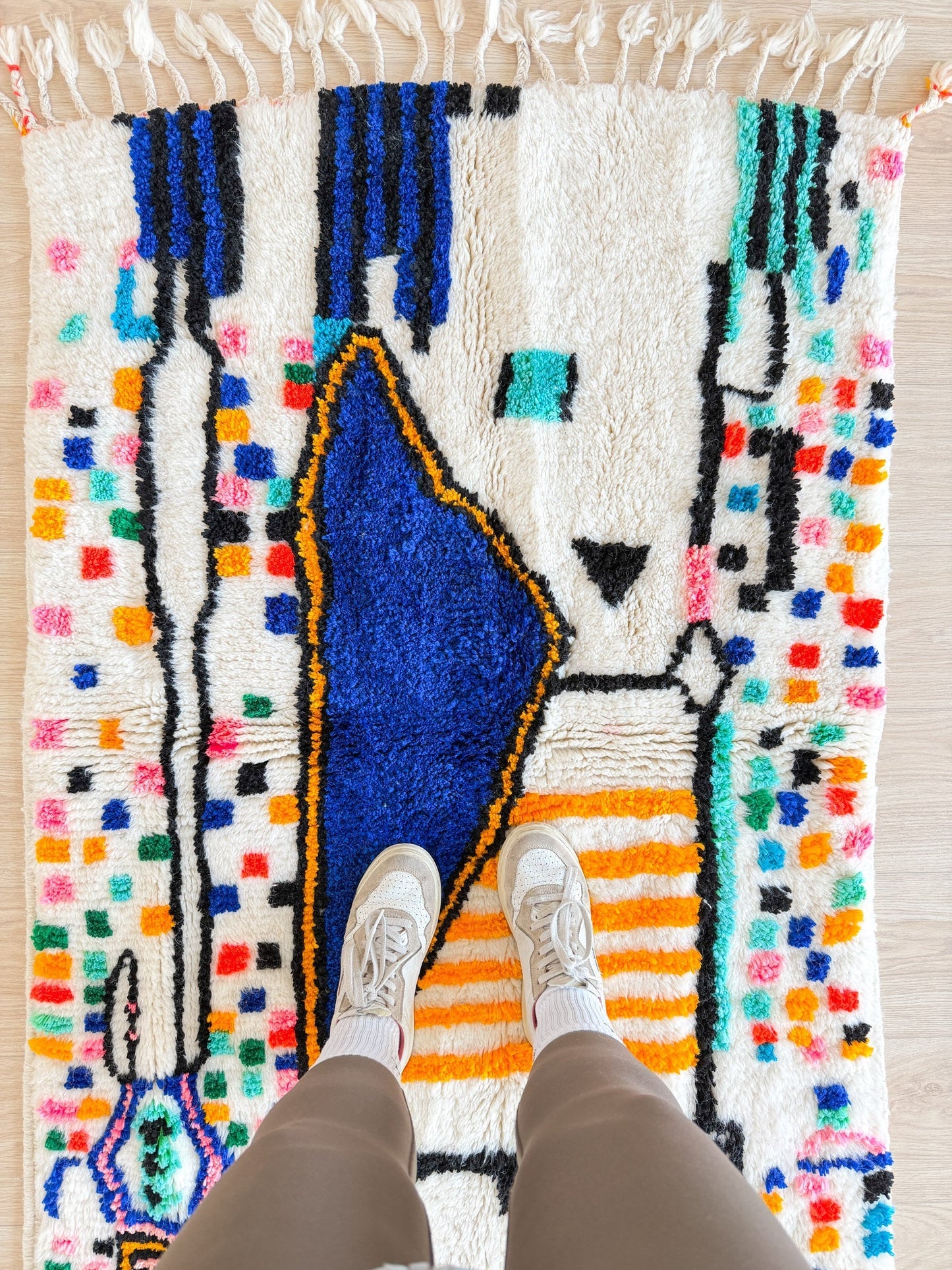 Colorful Berber rug 99 x 171 cm - No. 2403